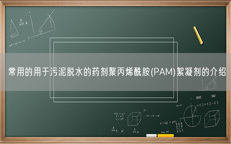 常用的用于污泥脫水的藥劑聚丙烯酰胺(PAM)絮凝劑的介紹